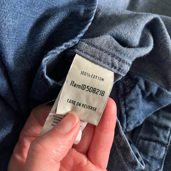 LL Bean Denim Button-Up - Picture 6 of 7